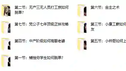 梵公子《中国各阶层脱单指南》实战揭秘版-破晓实验室